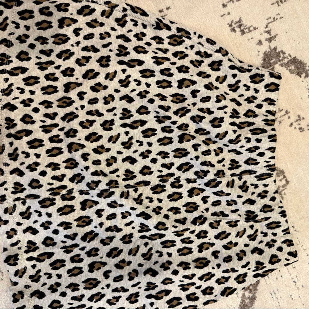 LOFT Animal Print Skirt